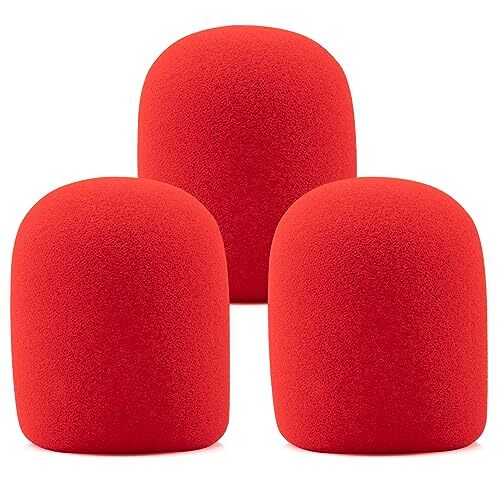 SM57 Windscreen Mic Foam Replacement for SM57 Vocal Microphone Pop Filter Red