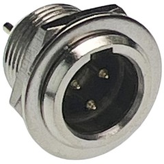 CESS 3-Pin Mini XLR Cable Male #04: Socket,3-Pin,2-Pack, Silver
