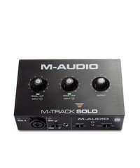 M-AUDIO M-Track Solo USB Audio Interface for 48kHz / 1 XLR in, Black