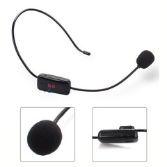 FM Wireless Microphone Headset Megaphone Radio Mic For Loudspeaker