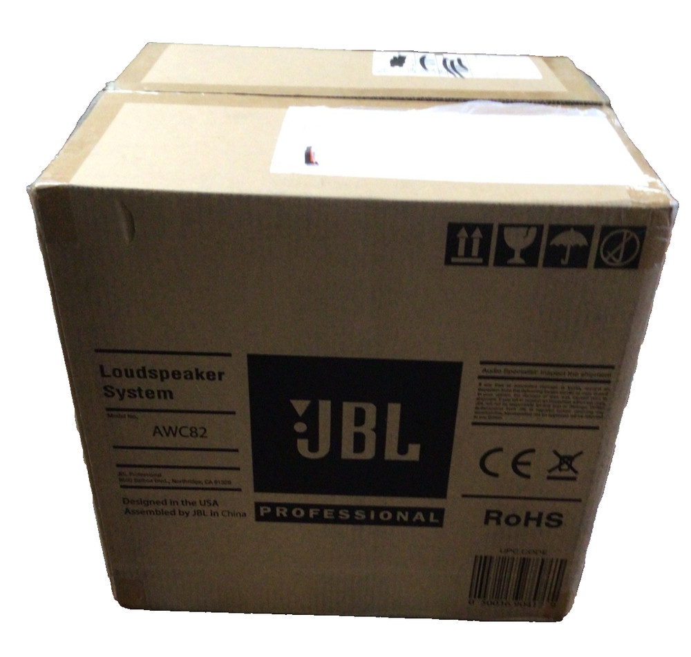 JBL AWC82W 8″ 200w Black Indoor/Outdoor 70V Surface Mount Commercial Speaker NEW