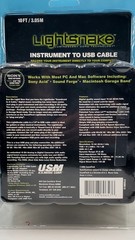 (Guitar To USB) SoundTech LightSnake STUSBG10 Luminescent Cord