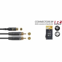 STAGG 10Cm Y-Adapter Cable – RCA Female To 2 X RCA Male