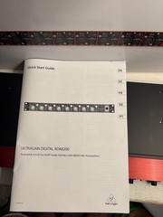 Behringer ULTRAGAIN DIGITAL ADA8200 Audio Interface Audiophile 8 Inputs with Box