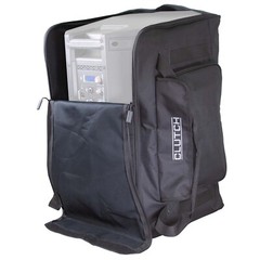 Universal Medium 12″ Speaker Black Travel Carry Tote Bag w Handles 2-Pack