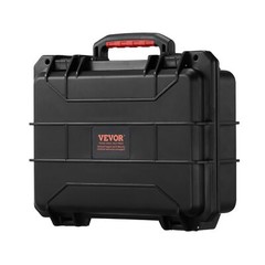 0.56 Cu.ft Weatherproof Hard Case with Handle Clips Padlock Holes PU Foam