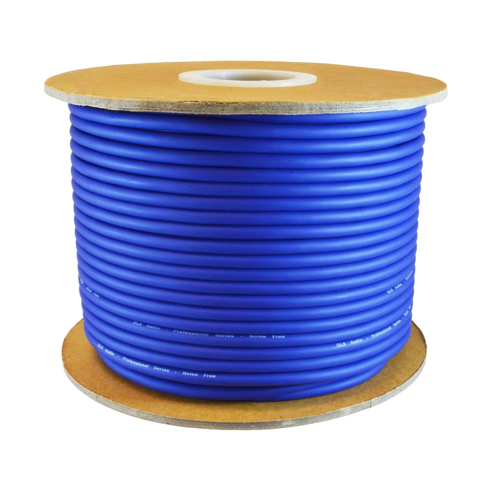 GLS Audio Bulk Microphone Cable 300′ Blue Mic -300ft Signal Mike Cable 300 feet