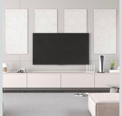 8PC Acoustic Wall Panels 47.2 x 23.6 x 0.35″ Full Self-Adhesive Soundproof Grey
