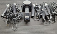 LOT of 6 Various models Microphones Black Used Working