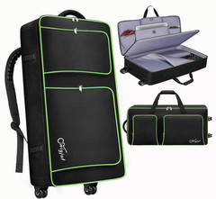 DJ Controller Rolling Case w/ Wheels for DDJ-FLX10, REV7, FLX6, 17.3″ Laptop