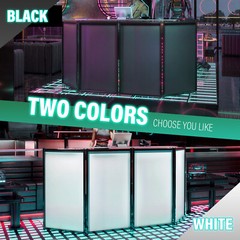 48″x 25″ White+Black DJ Foldable Facade Portable Event Booth Panels w/Carry Bag