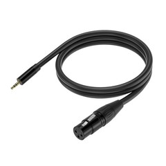 3.5mm to XLR Female Cable – 5ft 1/8 Inch TRS to XLR 3 Pin Microphone Cord – B…