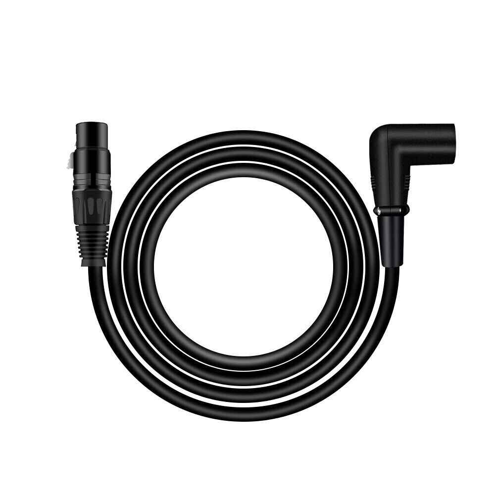 XLR Cable XLR Microphone Cable 3 Pins Right Angle Male to Female Balanced Cord