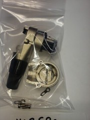 NEUTRIK NC3FRC RIGHT ANGLE FEMALE 3 POL NOS NICKEL SILVER 8XLRFNS