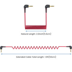 2-Pack 3.5Mm Microphone Cable Compatible with Rode Wireless Pro / Wireless Go 2