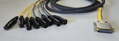 Digidesign DigiSnake I/O AES/EBU Cable 8 Channel DB25 to Neutrik XLR F/M 12ft