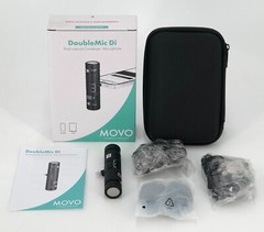 Movo DoubleMic-DI Dual Capsule Microphone – iPhone Two-Sided Cardioid Condenser