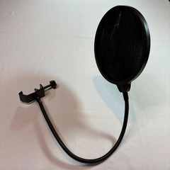 Studio Microphone Pop Filter Screen Flexible Gooseneck Clamp AS-IS Read Rip