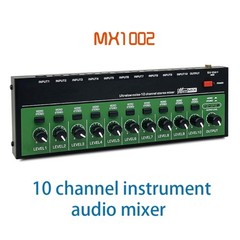 Easy to Use 10Channel Mono Mixer Sound Mixer for Various Sound Mixing Need