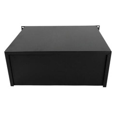 4U Professional Rack Case 19″ Steel Plate DJ Drawer Equipment Cabinet with Key