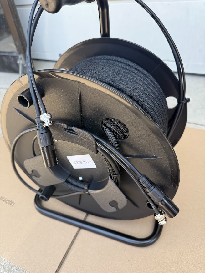 150FT 2 ChannelCAT6 Shielded + SDI BNC Male4855R 12G 4K UHD Snake Digital onReel