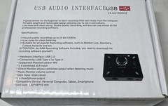 2024 La Ponva Sleek and Compact USB Audio Interface with Dual Combo XLR/6.3mm