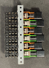 Schadow switch 6-DPDT Assembly, F-series – FA120 Lampless-Rectangular Eyelids-