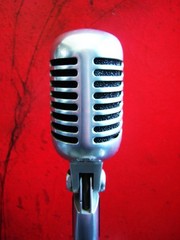 Vintage 1960s Shure 55S dynamic cardioid microphone w Atlas stand 55 DISPLAY # 2
