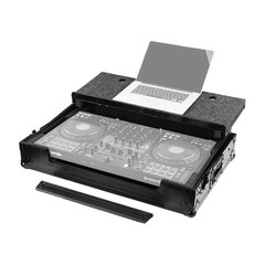 Odyssey RCGS-FLX10WBL Black Case for Pioneer DJ DDJ-FLX10 w Laptop Shelf