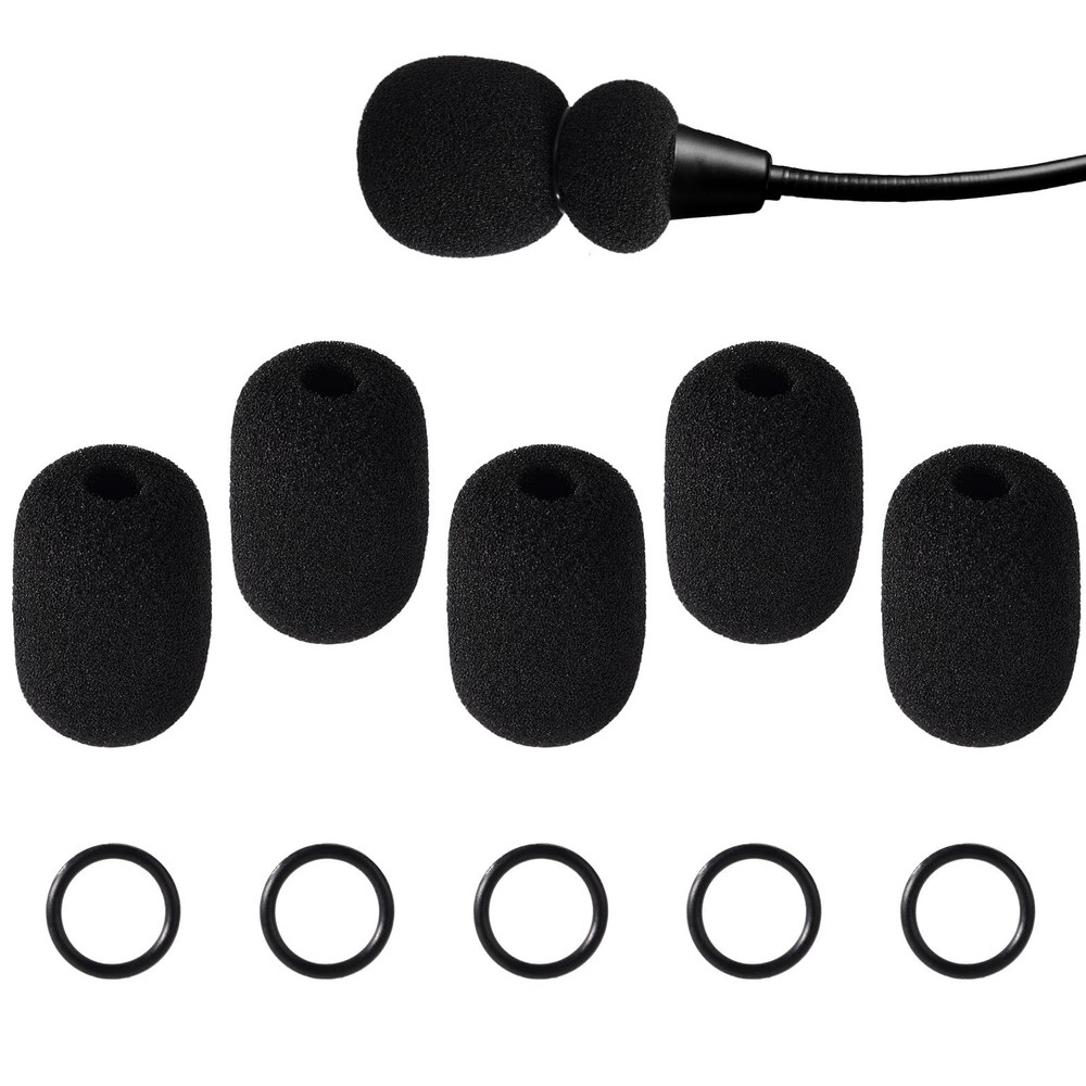 5 Sets Microphone Foam Covers for, High-Density Windscreen Pop Filter Sponge …