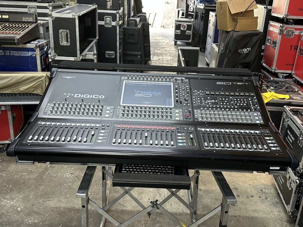 DIGICO SD10 CONSOLE W/ 56IN/ 40 OUT / 16 AES OUT W/CASE #1120 (ONE) THS