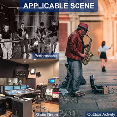 Wireless Saxophone Microphone System – Clip-On Gooseneck for Brass Instruments