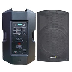 15″ PA Powered Speaker 4000 Watts Karaoke Church Speaker W/ Bluetooth USB TWS SD