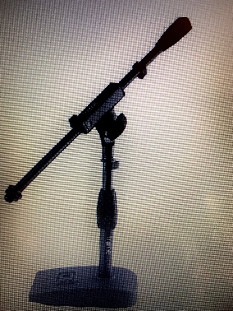 heavy duty desktop or Kick Drum / Amplifier Microphone Stand Single-Section Boom
