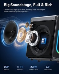 Karaoke Machine with 2 Wireless Rechargeable Microphones: Portable Bluetooth …