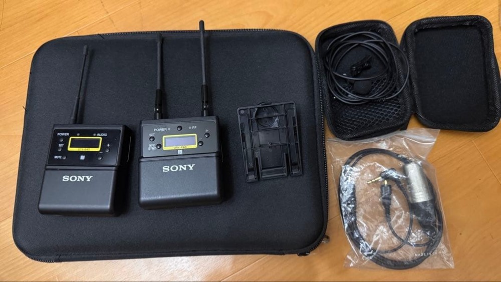 SONY Wireless UWP-D21 UTX-B40+URX-P40 Lavalier Microphone Used