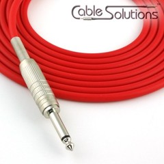 Canare GS-6 Low Noise OFC Guitar/Instrument Cable, Hand-Crafted, 1.2m, Red