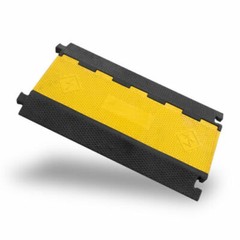 Hot 5-Channel PVC&Rubber Heavy Duty Wire Cover Cable Cord Road Ramp Protector
