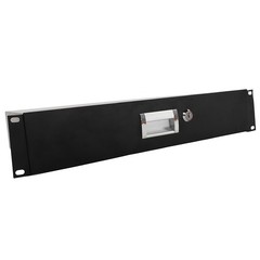 19″ 2U Steel Plate DJ Drawer Equipment Cabinet with Keys Black, in stock