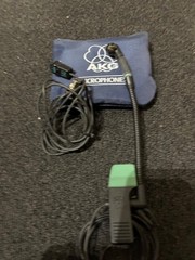 AKG B29L BATTERY POWER SUPPLY with AKG C-411 & C-419 INSTRUMENT MICROPHONES.