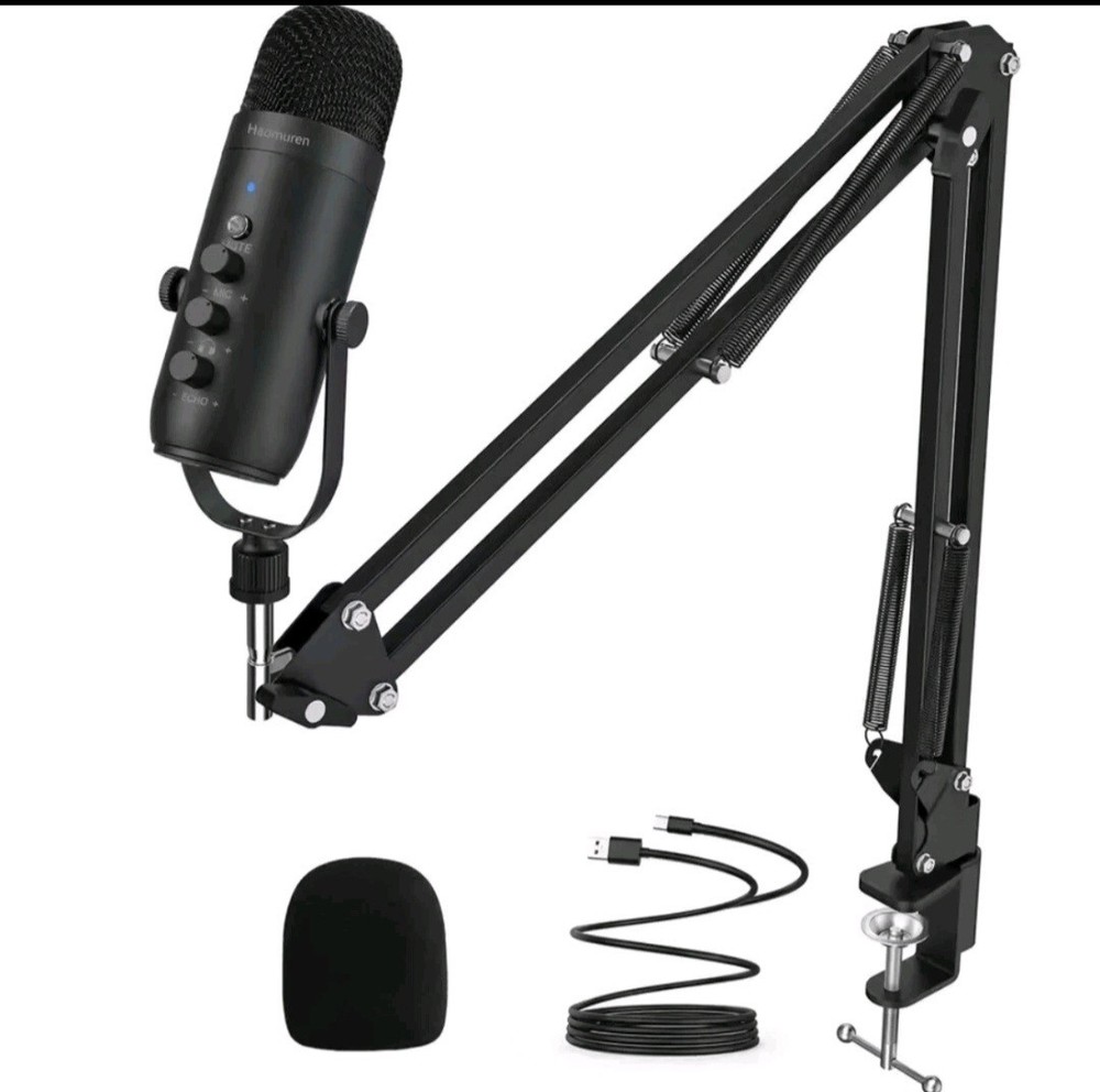 Haomuren Professional USB Streaming Microphone Multipurpose