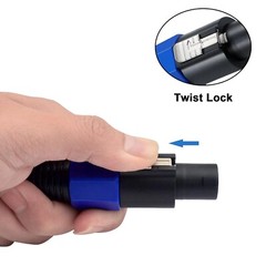 10 15 20 30 50 Feet Microphone Speakon to 3-Pin XLR Cable w/ Twist Lock Mic Wire