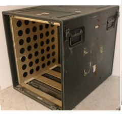 Aluminum EDAK MILEX 12U 19×19 Rack Mount Case With Accessory Door in 1 Lid