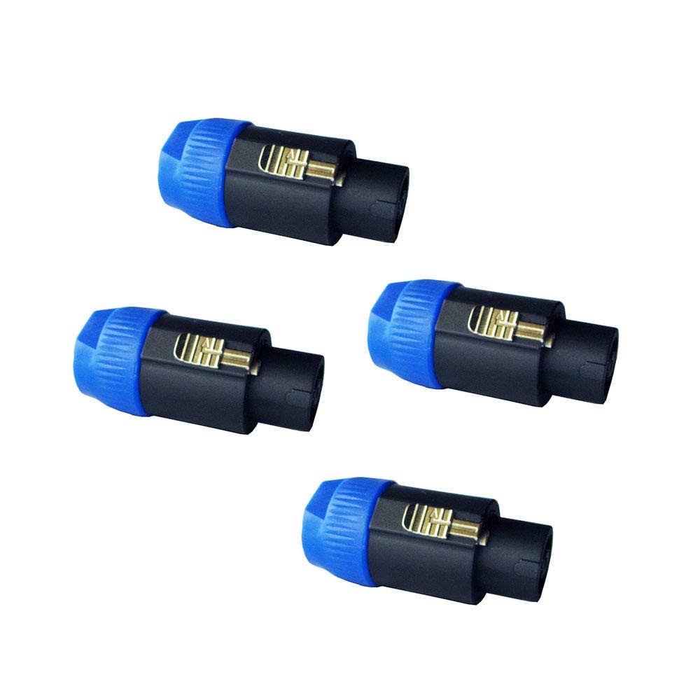 4Pcs 8 Pole Conductor Pin Speakon Compatible PA Speaker Wire Cable end Connec…