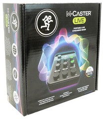Mackie M Caster Live White Streaming Podcasting Smartphone/USB Mixer+EM-91C Mic