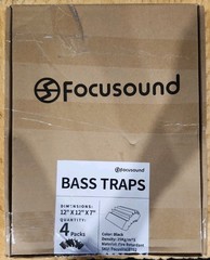 Focusound 4 Pack Bass Traps Corner Acoustic Foam Corner 12″ X 12″ X 7″