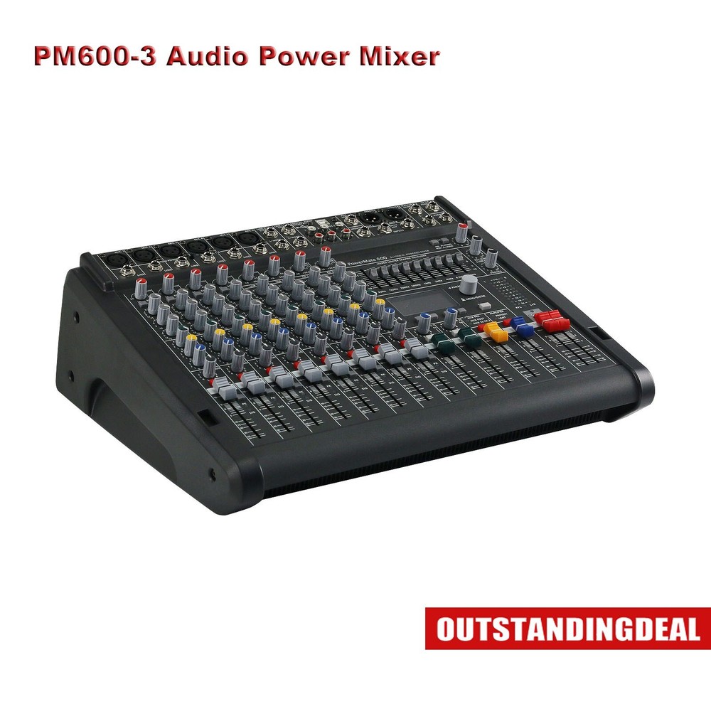 PM600-3 Audio Power Mixer with Power Amplifier for Dynacord DJ Professional Stag