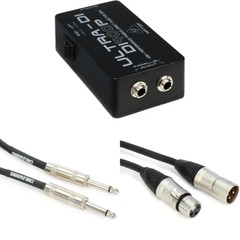 Behringer Ultra-DI DI400P 1-channel Passive Instrument Direct Box with Cables