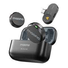Wireless Lavalier Microphone for iPhone 17/16/15/Android/PC, USB C Mini Magne…