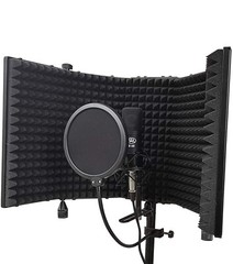 STUDIO KIT AxcessAbles SF-101KIT XLR Condenser Mic Stand Shock Mount Pop Filter